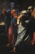 CARRACCI, Annibale Holy Women at the Tomb of Christ (detail) fg Germany oil painting reproduction